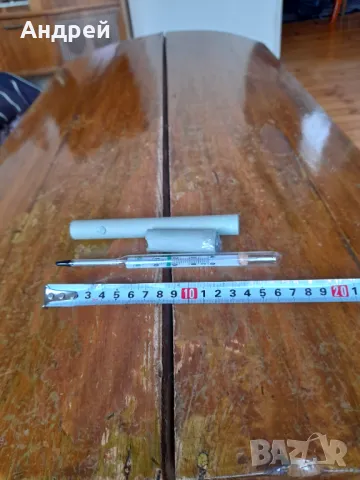 Стар спиртен термометър, снимка 3 - Други ценни предмети - 49666761