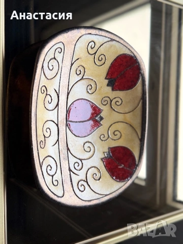 Старинна чиния ръчно рисувана , снимка 2 - Антикварни и старинни предмети - 54015606