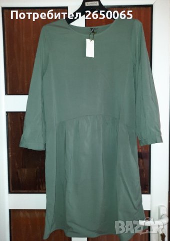 Нова рокля S размер в цвят антрацид!, снимка 2 - Рокли - 40762784
