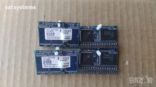 4бр.Apacer 1GB 44-Pin IDE Flash Memory Half Slim, снимка 8 - Други - 32959634