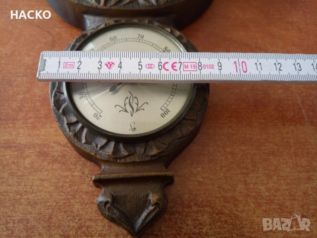 Метеорологична Станция от Махагон ТЕРМОМЕТЪР,БАРОМЕТЪР и ХИДРОМЕТЪР Внос от Нидерландия, снимка 7 - Други - 54088969