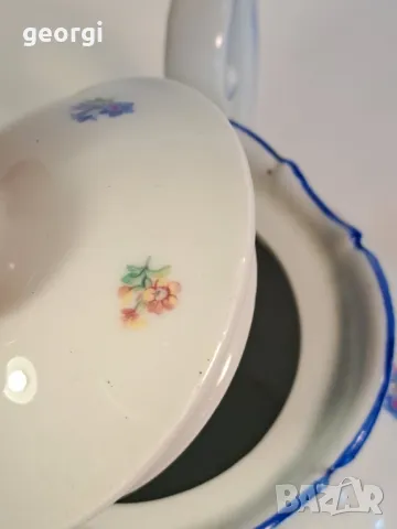 ретро бароков порцеланов чайник 6/5, снимка 4 - Сервизи - 49313399