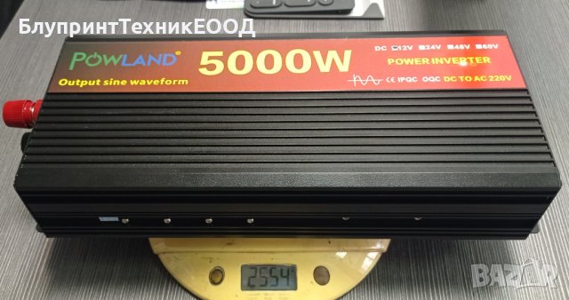 РАЗПРОДАЖБА! Инвертори 12V POWLAND/EASUN 2500/5000W пълна синусоида, снимка 2 - Друга електроника - 44210791