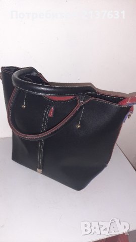 НОВА  ! ДАМСКА ЧАНТА  " ЧЕРНО и ЧЕРВЕНО ", снимка 2 - Чанти - 42451935