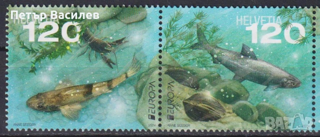 Чисти марки Европа СЕПТ Риби 2024 от Швейцария