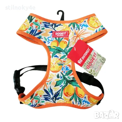 Широк нагръдник за куче с принт на цитруси Кучешки мрежест нагръдник Кучешки нагръдници, снимка 1