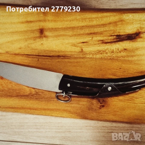 Стара сойка от биволски рог с орнаменти н, снимка 12 - Антикварни и старинни предмети - 51308235