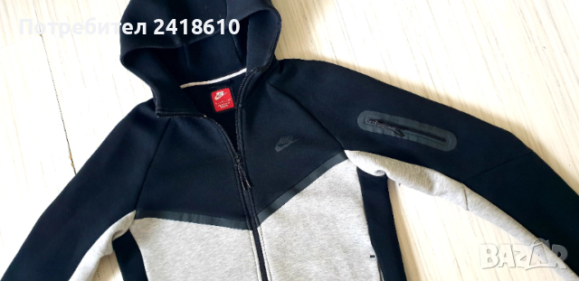 Nike Tech Full Zip Hoodie Mens Size S ОРИГИНАЛ! Мъжки Суитшърт!, снимка 10 - Спортни дрехи, екипи - 52682829