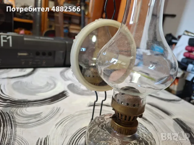Стара газена лампа, снимка 5 - Антикварни и старинни предмети - 55849277