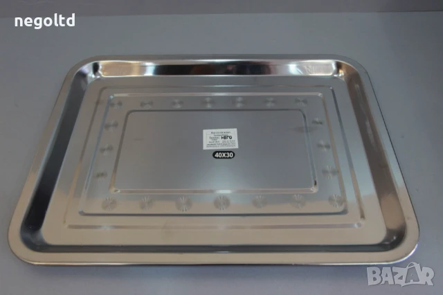 МЕТАЛЕН ПОДНОС за сервиране и отсервиране. Метална сервитьорска табла, снимка 4 - Обзавеждане за заведение - 50960133