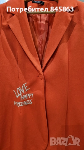 Оранжево сако, снимка 4 - Сака - 51699189