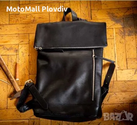 Мото Кожена раница Свобода Black Edition, снимка 2 - Аксесоари и консумативи - 51613255
