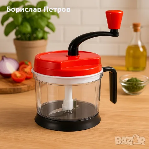 Мултифункционален кухненски чопър 2L – Смила, нарязва и миксира само с едно завъртане, снимка 3 - Чопъри и пасатори - 56036776