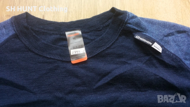 NORHEIM Thermo Underwear 100% Merino Wool размер L / XL термо блуза 100% Мерино вълна - 1895, снимка 4 - Екипировка - 53143782