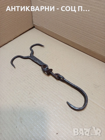 Соц Стар Ръчно Кован Ченгел За Дране На Животни 0.480кг. НОМЕР 779., снимка 10 - Антикварни и старинни предмети - 53878940