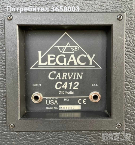 Carvin Legacy 4x12 с произведени в Англия Celestion Vintage 30 , снимка 2 - Китари - 44718625