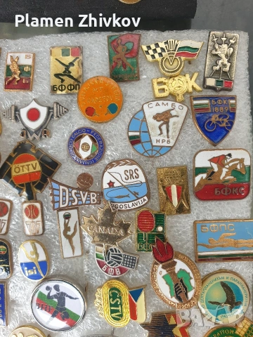стара колекция събирана с години от значки на тема СПОРТ и ФУТБОЛ, снимка 9 - Колекции - 54025454