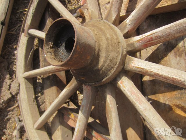 старо Колело от каруца и колело за полилей със синджири, снимка 5 - Други - 30192000