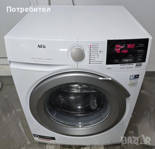 Инверторна Пералня AEG 6000 Series 8кг А+++ 1400 оборота, снимка 7 - Перални - 53305189