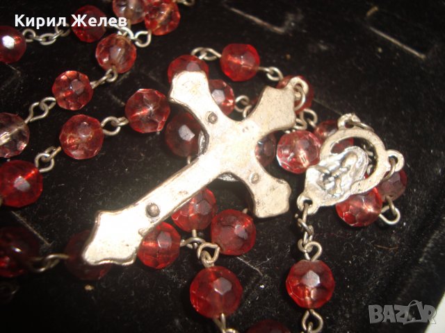 КАТОЛИЧЕСКА НАГРЪДНА МОЛИТВЕНА КРИСТАЛНА БРОЕНИЦА с КРЪСТЧЕ РАЗПЯТИЕ и ИКОНКА 16638, снимка 15 - Колиета, медальони, синджири - 30691371