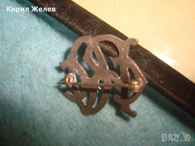 СТАРА РЯДКА ПОСРЕБРЕНА МАЙСТОРСКА ЗНАЧКА БРОШКА АБРЕВИАТУРА ОРНАМЕНТИКА РЕТРО КОКАРДА ЗНАК 25551 , снимка 9 - Колекции - 35585797
