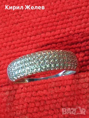 ЕЛЕГАНТЕН ФЕШЪН АРТ СКЪПОЦЕНЕН СРЕБЪРЕН ПРЪСТЕН РОДИРАНО СРЕБРО 925 ОБСИПАН с БЛЕСТЯЩИ ЦИРКОНИ 48878, снимка 14 - Пръстени - 49886319