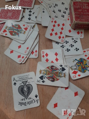 Стари мини колекционерски карти за игра Little Duke, снимка 2 - Антикварни и старинни предмети - 53275465