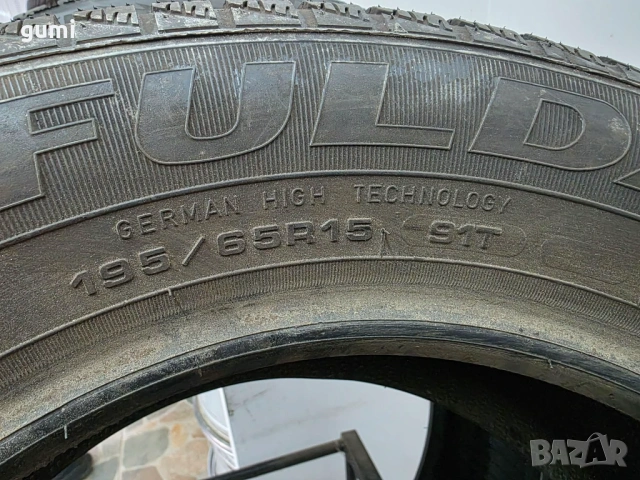 1бр зимна гума 195/65/15 FULDA L05338 , снимка 2 - Гуми и джанти - 54035404