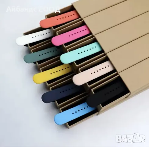 Силиконова каишка за Apple Watch ULTRA/SE/10/9/8/7/6/5, снимка 2 - Каишки за часовници - 49423980