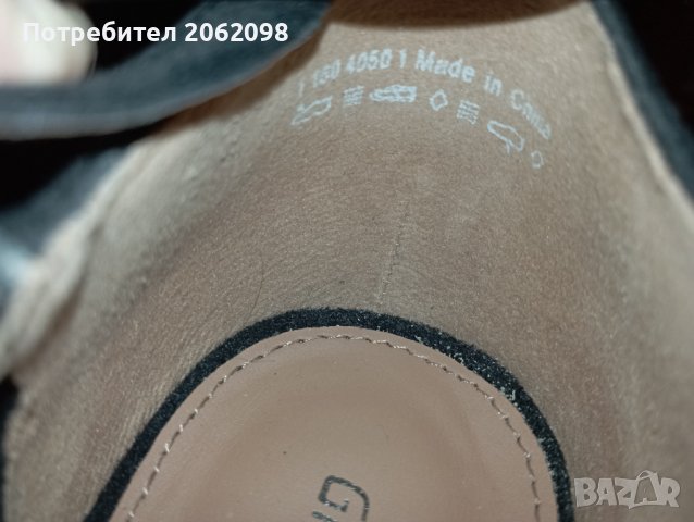 Официални черни обувки/сандали на ток, снимка 4 - Дамски обувки на ток - 39873856