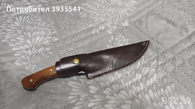 Собствено производство  ръчна изработка  кании за ножове телешки бланк 3,2мм в комплект с ножа , снимка 5 - Ножове - 51934195