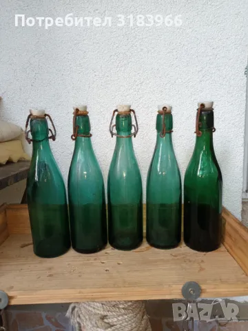 стари бутилки зелени големи лот № 2, снимка 2 - Други ценни предмети - 50072829