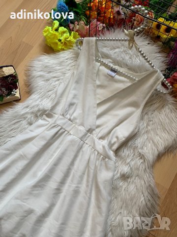 Бяла рокля Веро мода, снимка 2 - Рокли - 37108665