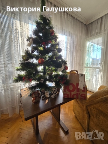 Елха 120см с включени в цената украса, снимка 2 - Декорация за дома - 52810053