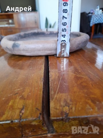 Стара керамична подница,сач, снимка 5 - Други ценни предмети - 32125566