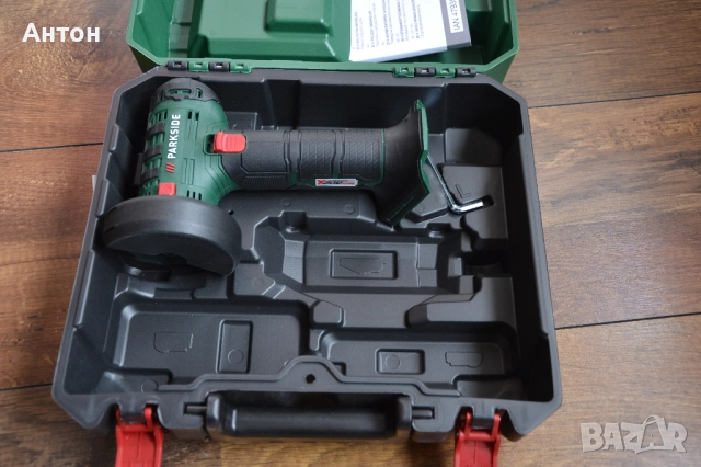 Нов акумулаторен ъглошлайф Parkside 20V, снимка 2 - Други инструменти - 50854452