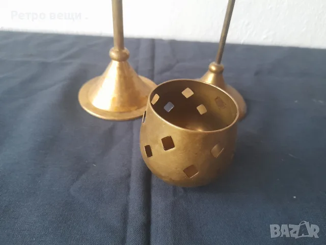 свещници от месинг, снимка 2 - Декорация за дома - 56509695