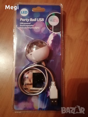 Usb,LED многоцветна светеща парти топка, снимка 7 - Други - 31049549