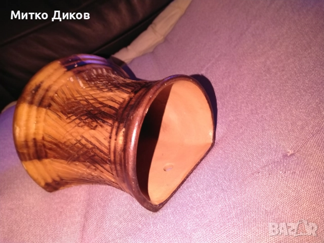 Керамична ваза за стена кръчма механа 150х130х97мм и фи 60 и 80мм, снимка 4 - Декорация за дома - 52840106