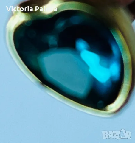 Обеци сърце красив цвят Германия, снимка 5 - Обеци - 49237007