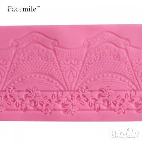 огромна висяща дантела борд силиконов молд форма за украса торта с фондан шоколад гъмпейст, снимка 3 - Форми - 32074867