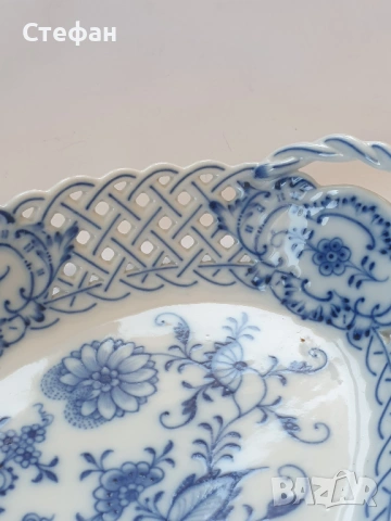 Ажурен порцеланов съд, снимка 3 - Антикварни и старинни предмети - 54345621