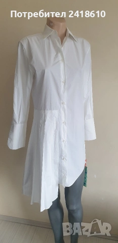 Off White Cotton Dress Italy Womens  Size 36 / S НОВО! ОРИГИНАЛ! Дамска  Рокля!, снимка 2 - Рокли - 53895985