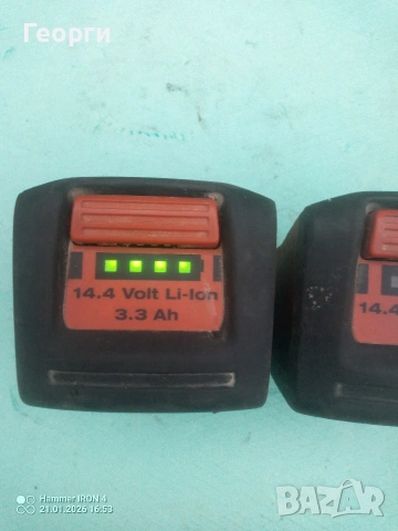 Батерии HILTI 14.4V 3.3Ah, снимка 4 - Винтоверти - 53178301