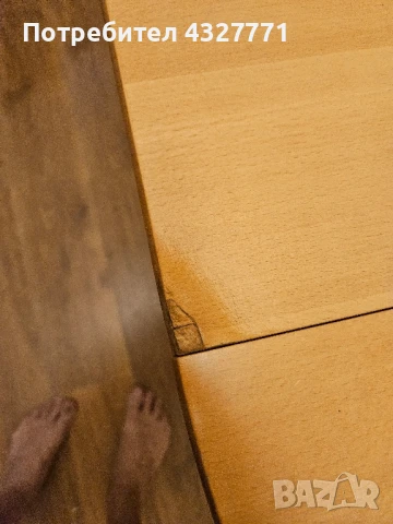 Кръгла маса с диметър ф 90 см разтегателна до 125 см и височина 75 см, снимка 5 - Маси - 51230952