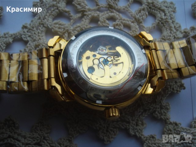 Автоматичен часовник MCE GOLD SKELETON, снимка 5 - Мъжки - 39951036