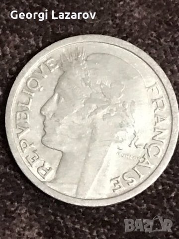 1 франк Франция 1947, снимка 2 - Нумизматика и бонистика - 35067740