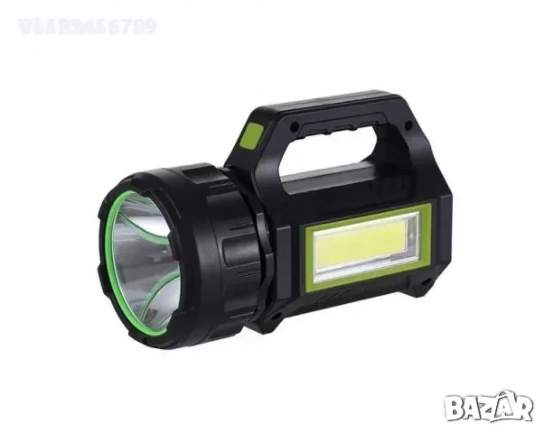 Мощен фенер със соларен панел и USB изход, HEL-T95 
