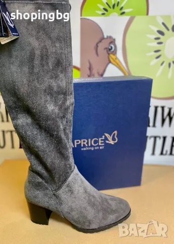 Дамски високи боти Caprice Blue Grip естествена кожа, снимка 8 - Дамски боти - 40193303