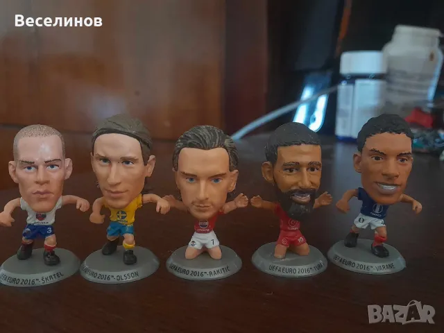 5 броя Фигурки футболисти Евро 2016 Panini Superstars